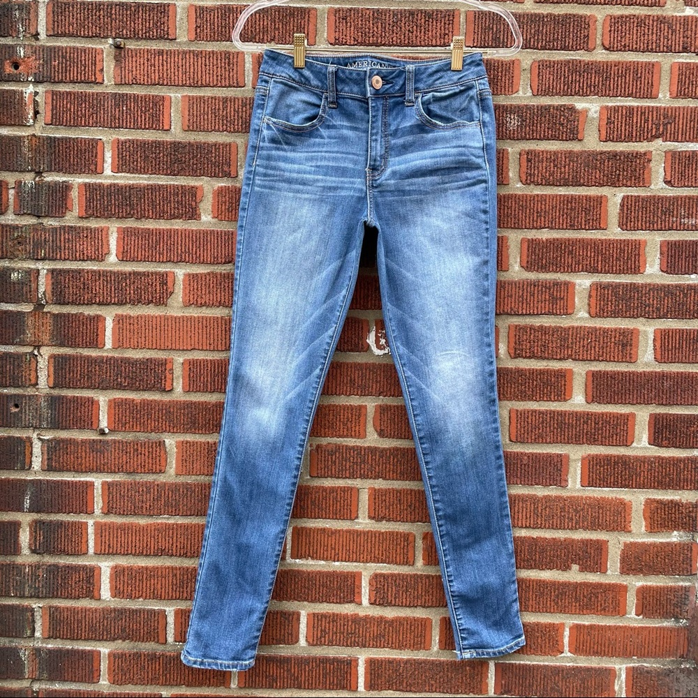 American Eagle Hi Rise Jegging Skinny Jeans 4